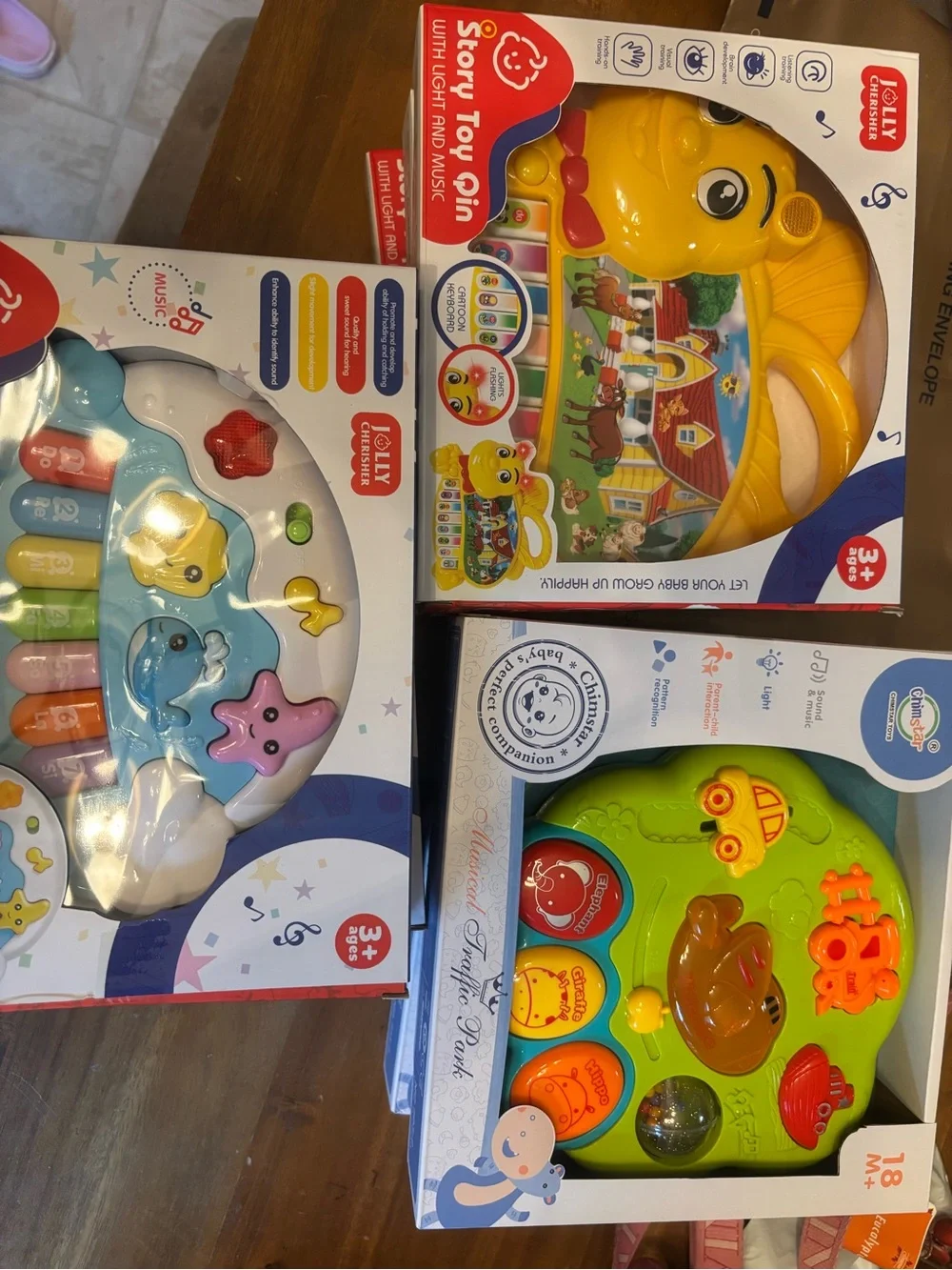 3 piece bundle Musical Story Piano & interactive toys for Toddlers by LILY